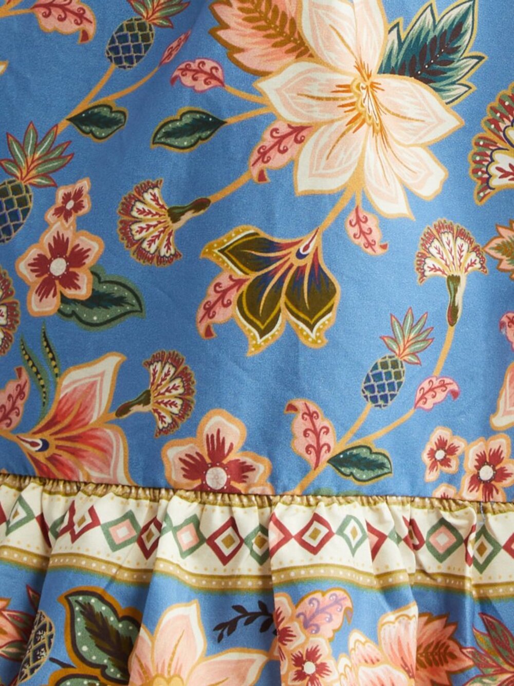 FARM Rio Blue Floral Mini Dress - Picture 14 of 14